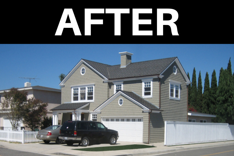 A Drastic Difference with Siding - after
