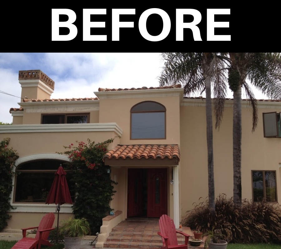 A Modern Mediterranean Home - before