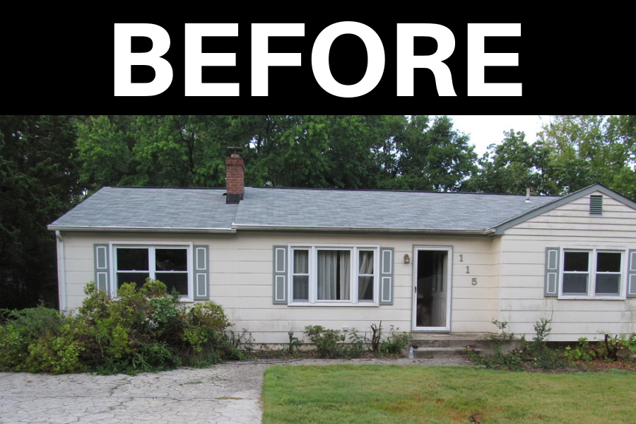 Cleaning Up a Ranch Home with Fresh Paint - before