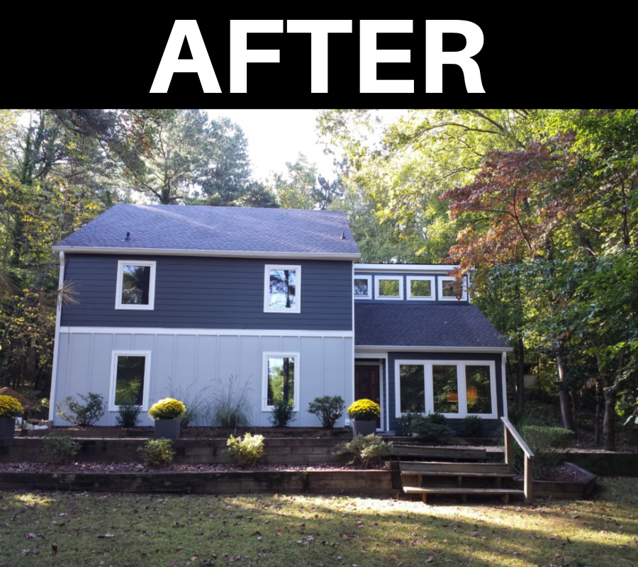 From Beige and Boring to Shades of Blue - after