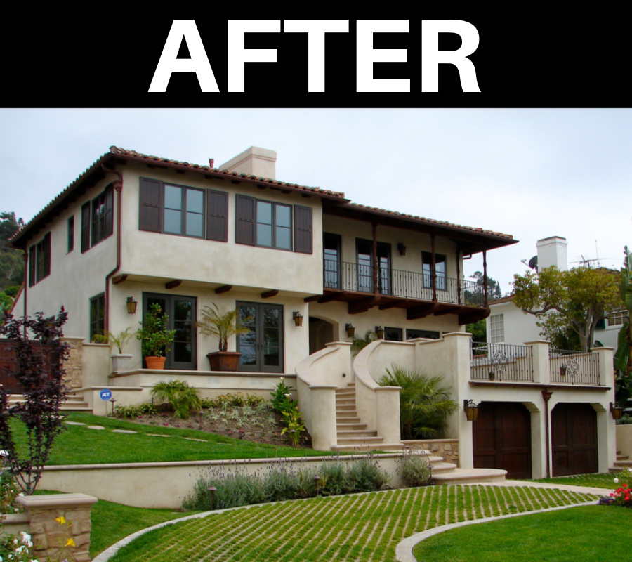 From Overgrown to Clean and Modern - after